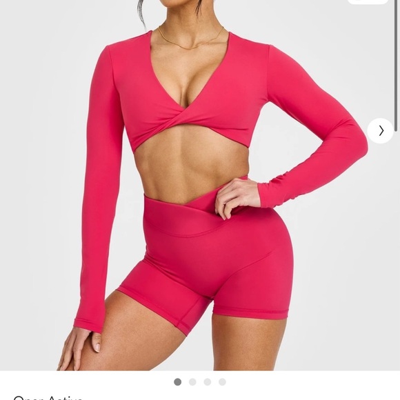 Oner Active Tops - Oner Active Unified Twist Front Long Sleeve Crop Top